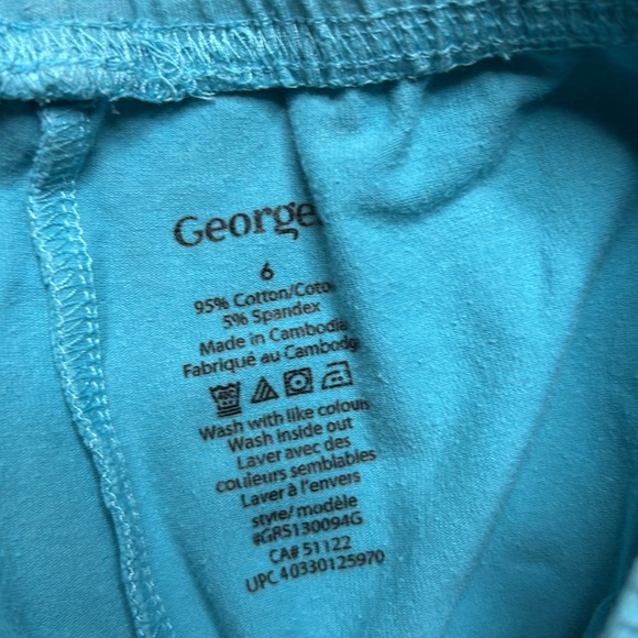 George Blue Legging Shorts - Picture 2 of 2